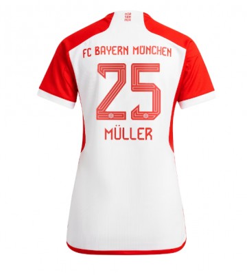 Bayern Munich Thomas Muller #25 Primera Equipación Mujer 2023-24 Manga Corta